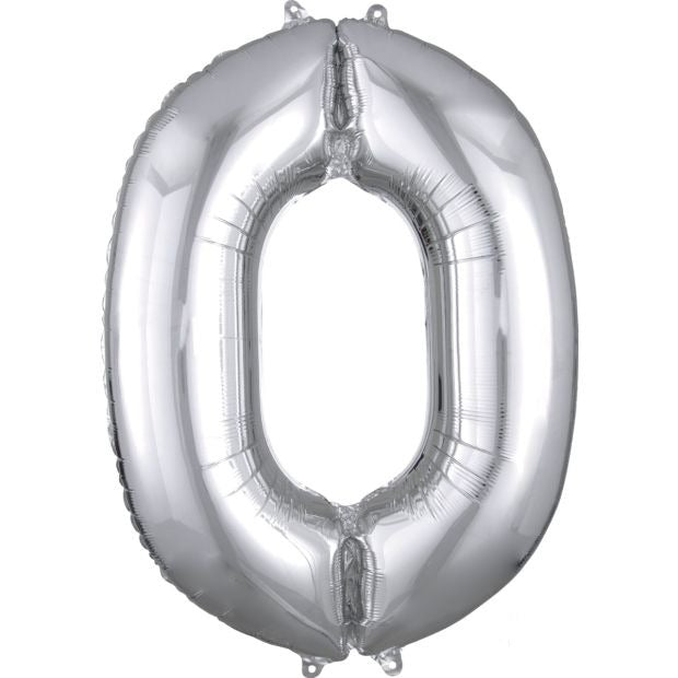 Silver - Large Number 86cm