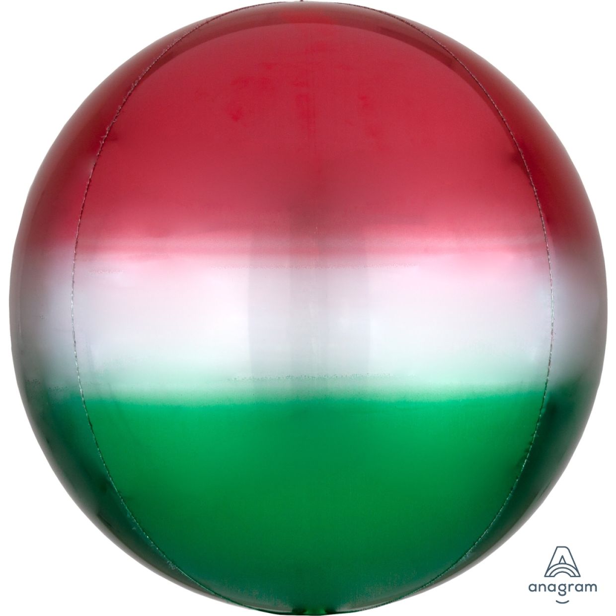 Ombre Red & Green Orbz Balloon