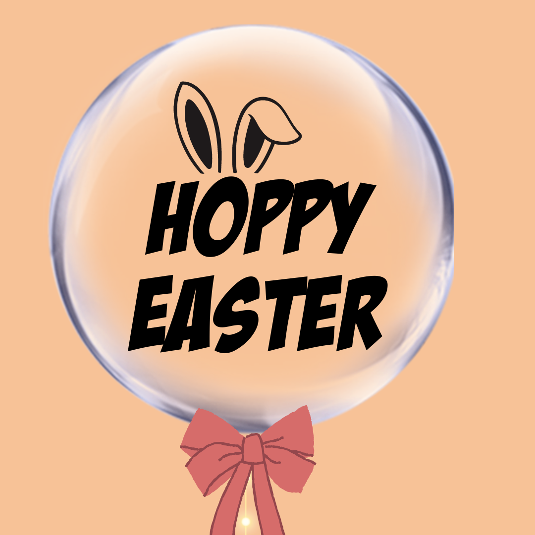 Happy Easter bubble balloon - Easter