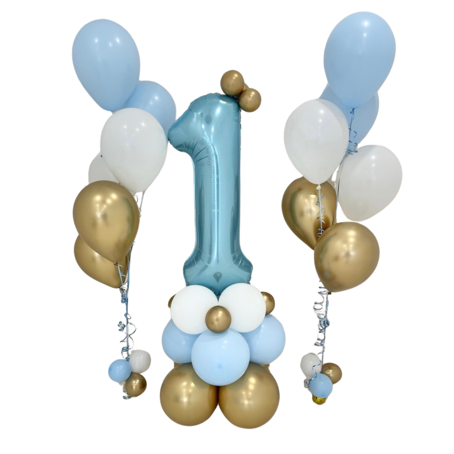 Number Tower & 2 Bunches of 6 Latex Balloons