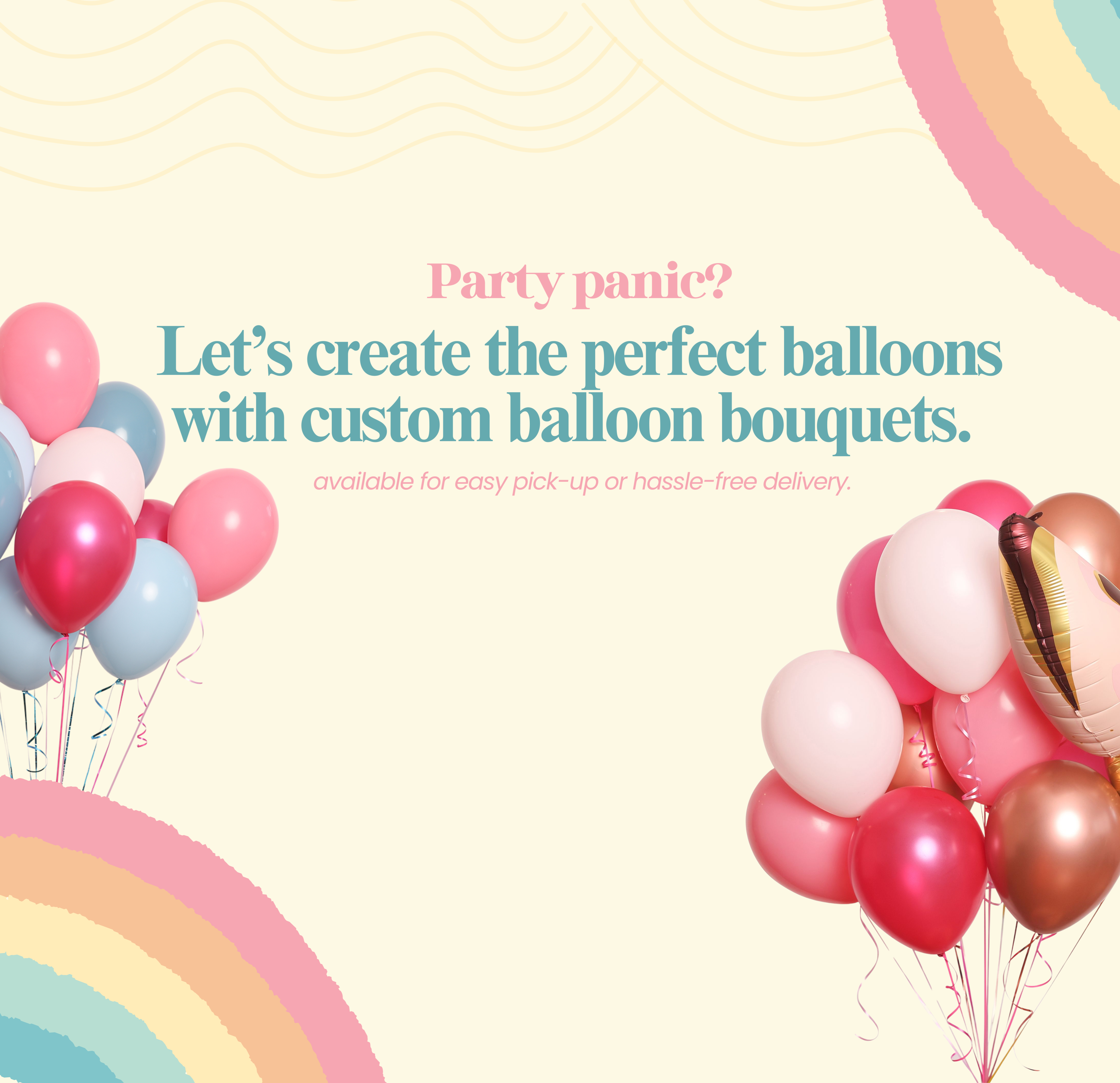 Let's create the perfect balloons with custom balloon bouquts.