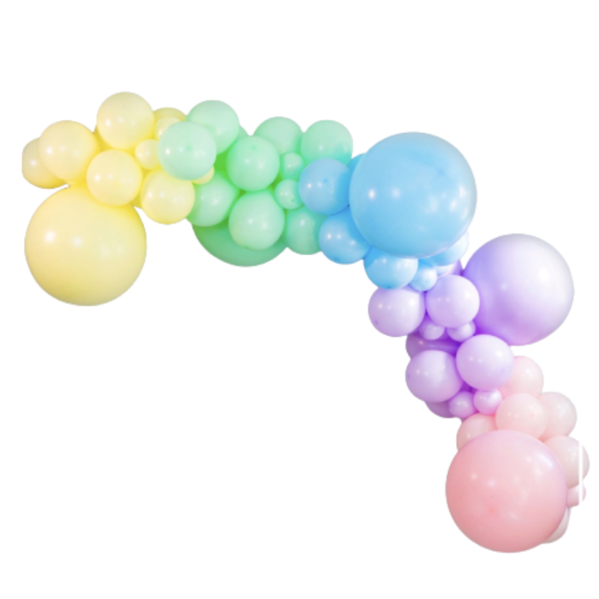 Grab and Go Garland - Pastel Rainbow