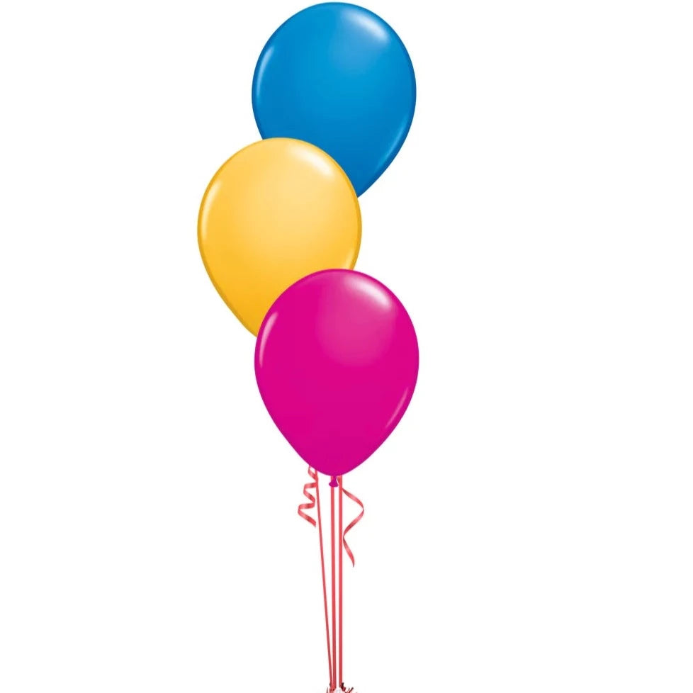 3 latex - 28cm helium filled balloons