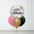 Halloween Glam Bats and Ghosts Balloon with 3-latex bouquet