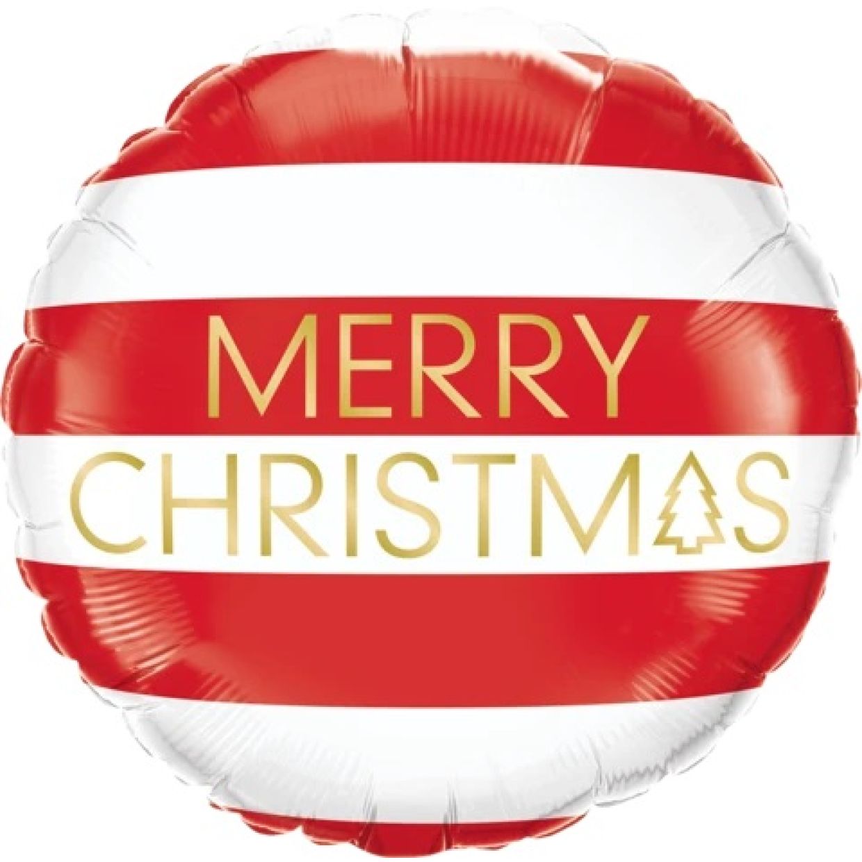Christmas Red & White Stripes Balloon