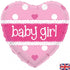 Baby Girl Pink Heart Balloon