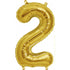 Gold - Large Number 86cm with Helium