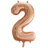 Rose Gold - Large Number 86cm