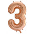 Rose Gold - Large Number 86cm