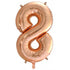 Rose Gold - Large Number 86cm