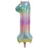 Pastel Rainbow - Large Number 86cm