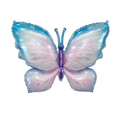 Blue Butterfly Foil Balloon
