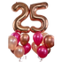 25th Birthday Balloon Set – Number Foils & 12 Latex Balloons