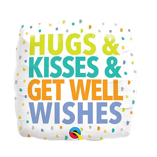 Hugs & Kisses & Get Well Wishes Balloon