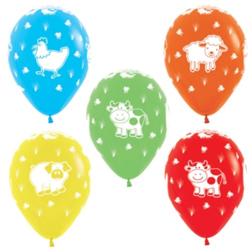 Farm Animals Latex Balloon