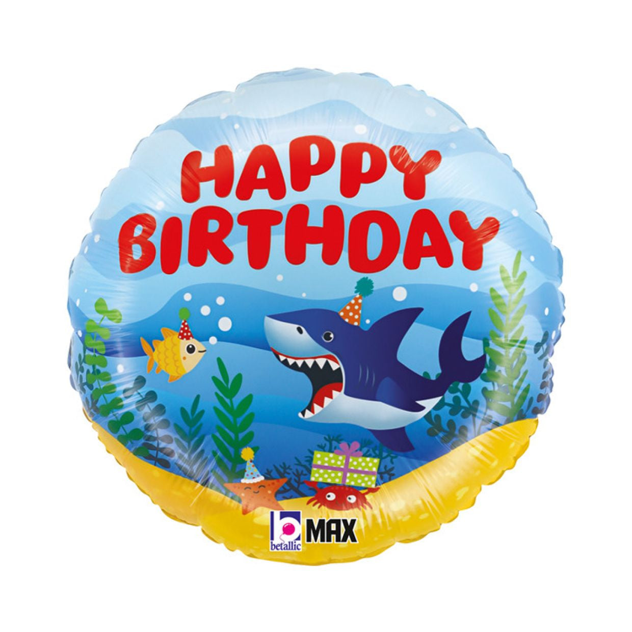 Happy Birthday Ocean Party Balloon