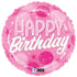 Birthday Pink Sparkle Dots Balloon