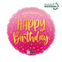 Pink Happy Birthday Foil Balloon