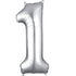 Silver - Large Number 86cm