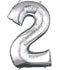 Silver - Large Number 86cm