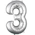Silver - Large Number 86cm