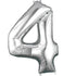 Silver - Large Number 86cm