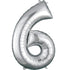 Silver - Large Number 86cm