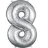 Silver - Large Number 86cm