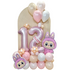 2 Number Balloon Tower with Latex Bunch
