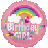 Birthday Girl Rainbow Fun Balloon