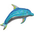 Blue Dolphin Holographic Foil Balloon