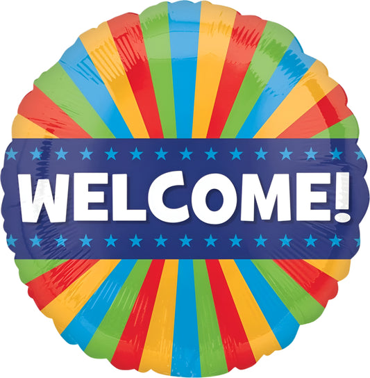 Welcome Blitz Foil Balloon
