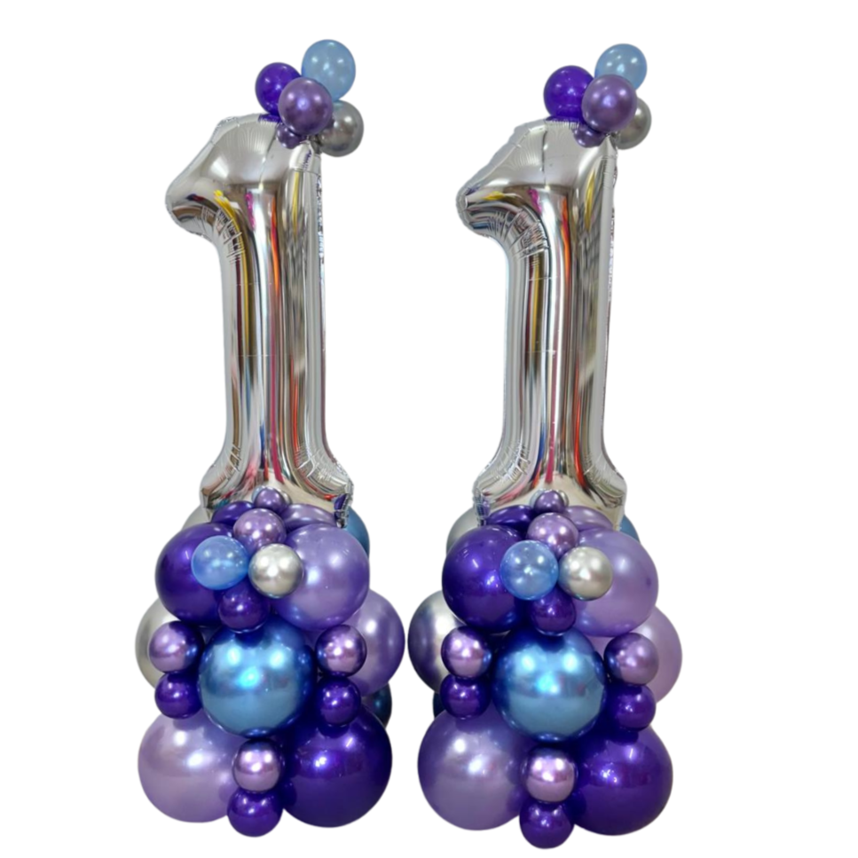 2 Number Balloon Tower