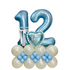 Balloon Tower with Double Numbers & Heart