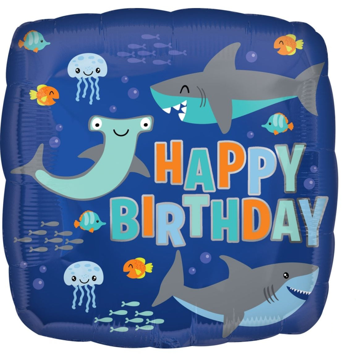 Birthday Sharks Balloon