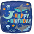 Birthday Sharks Balloon
