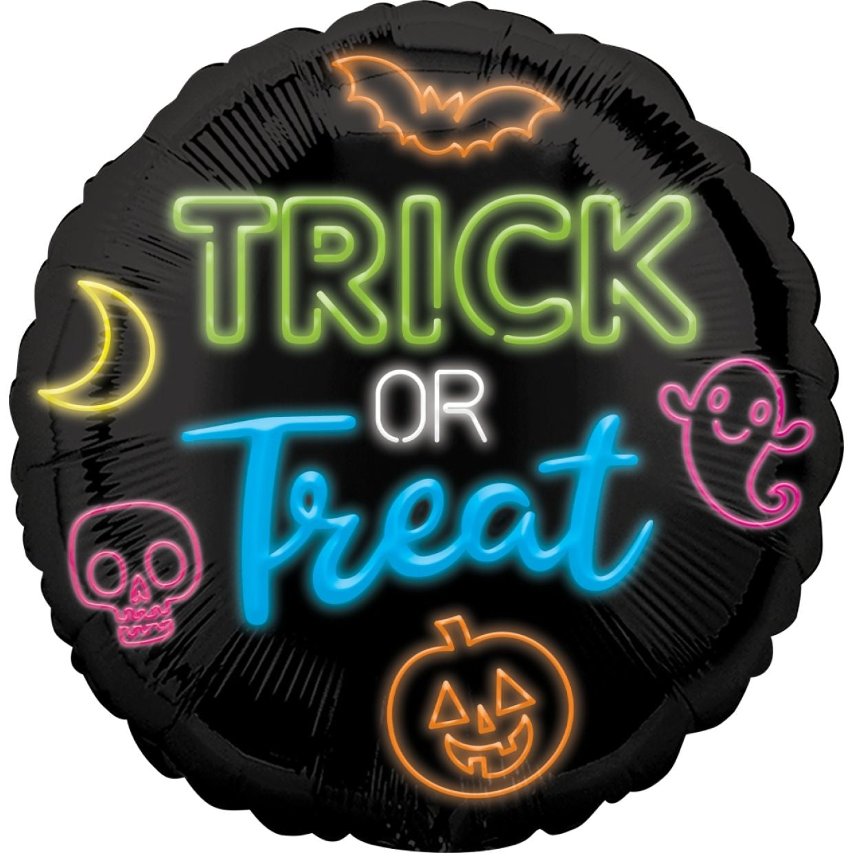 Neon Trick or Treat Balloon