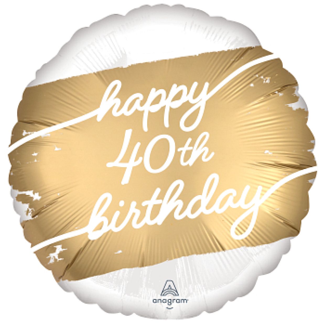 Golden Age 40th Birthday Balloon