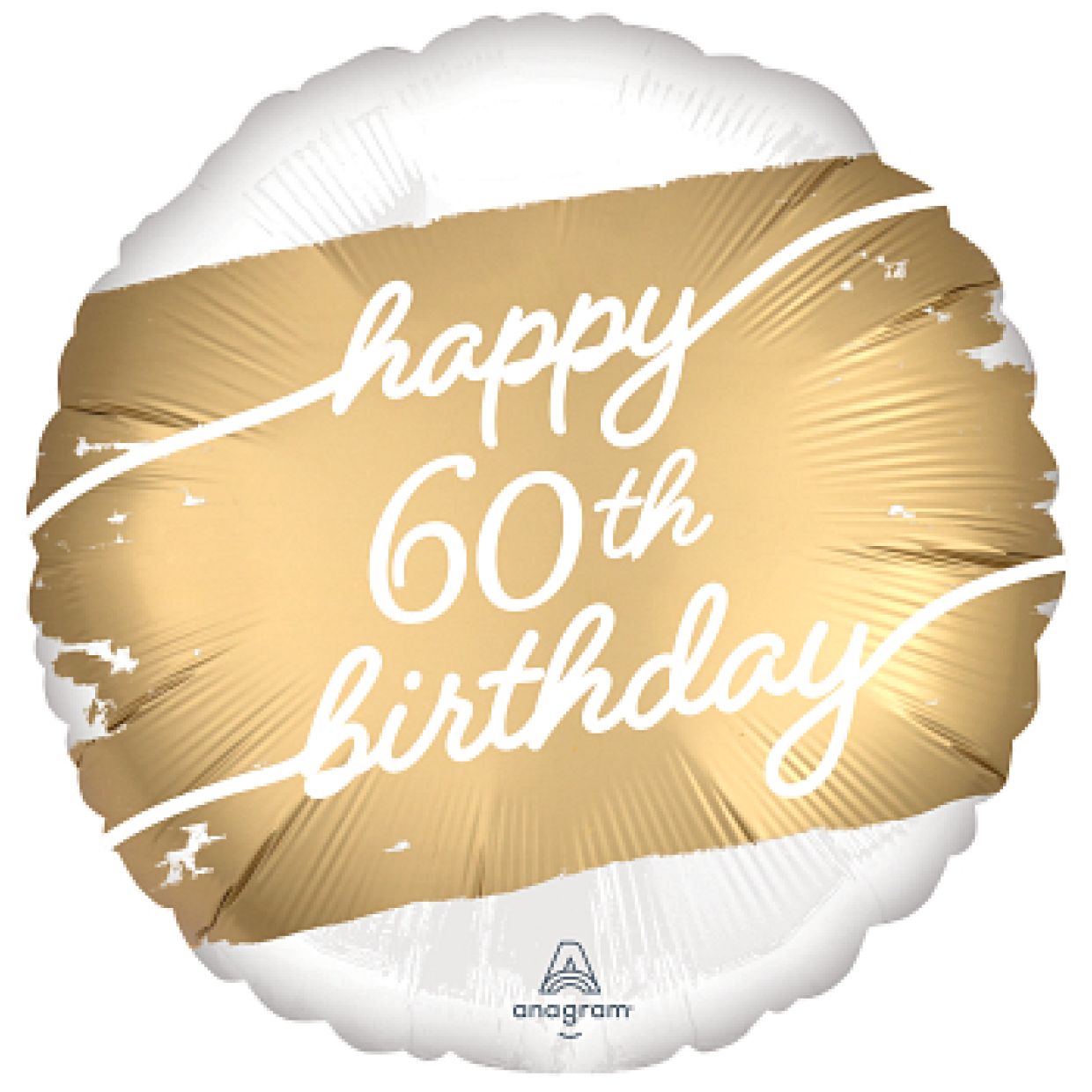 Golden Age 60th Birthday Balloon