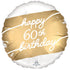 Golden Age 60th Birthday Balloon