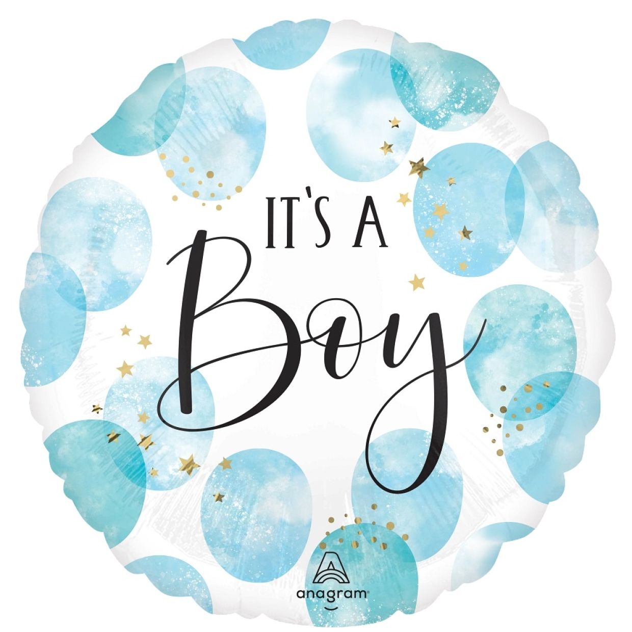 Baby Boy Blue Watercolour