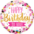 Happy Birthday To You Pink & Gold Balloon