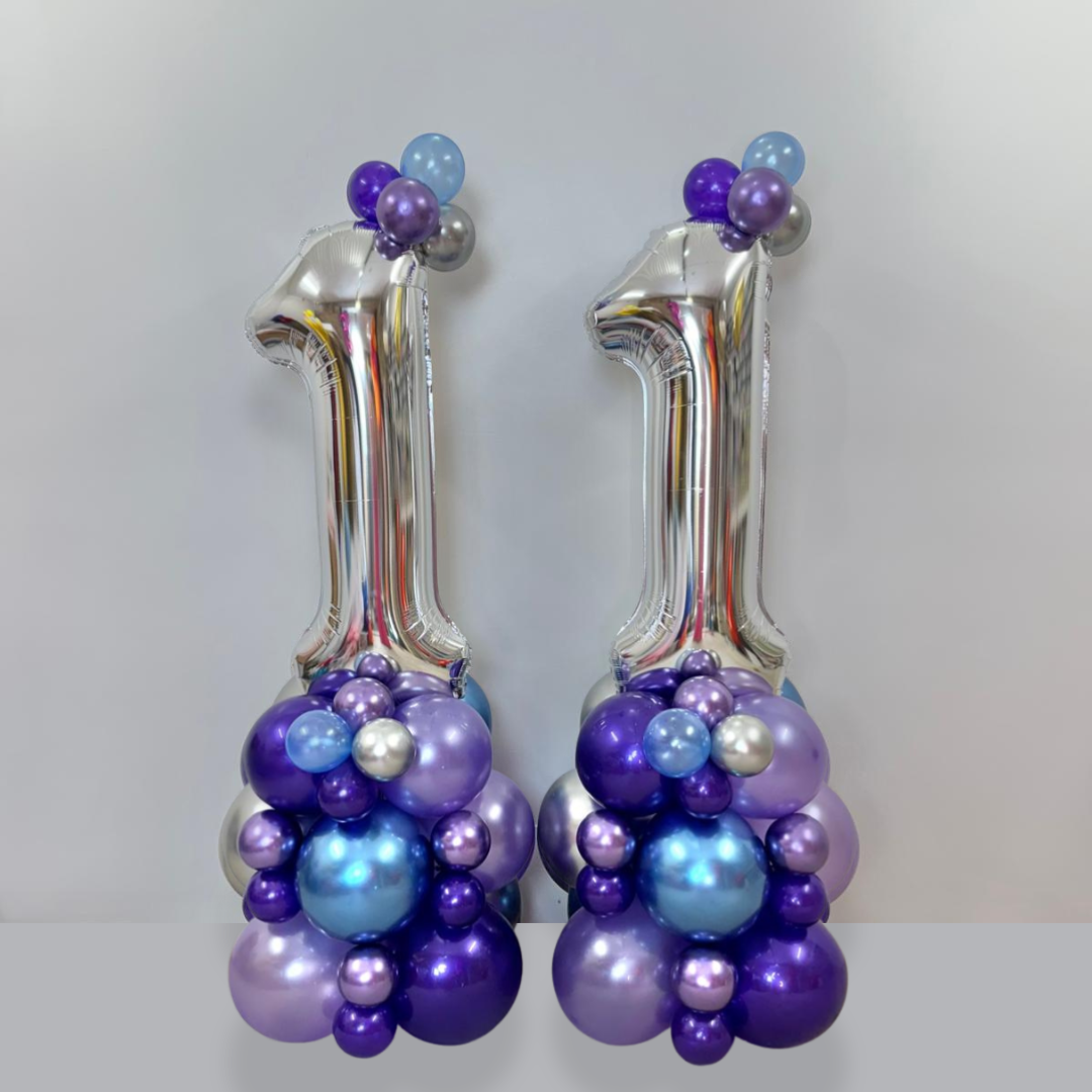 2 Number Balloon Tower