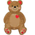 Sitting Teddy Bear Foil Balloon