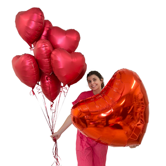 Big Heart Balloon Bouquet