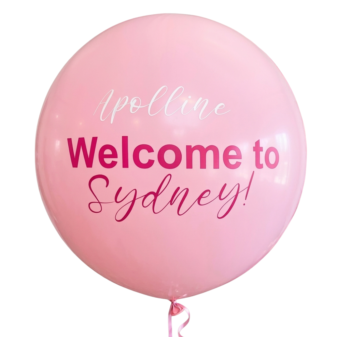 Personalised Jumbo Balloon - Welcome!