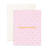 Birthday Lilac Dots Greeting Card