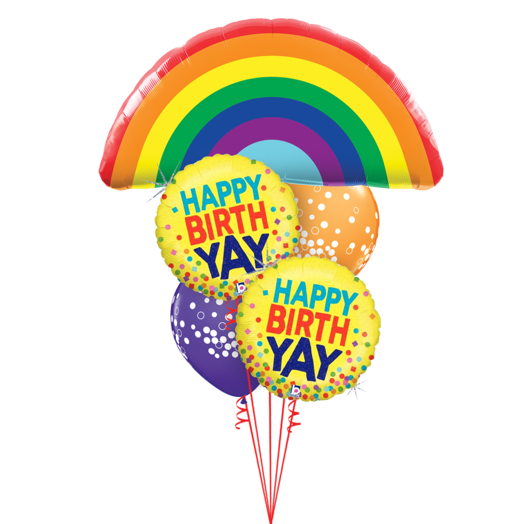 Super Bright and Happy Birth Yay! – Bondi Road Balloons