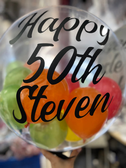 Bubble Balloons - Customised (Clear Bubble Balloon)