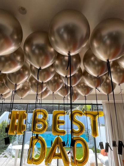 Gold Letter T Balloon - 86cm